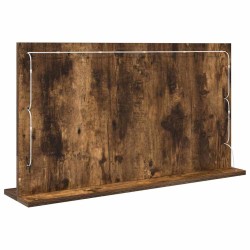 Miroir de maquillage Chêne fumé, argenté Bois, verre 80 x 45 cm 