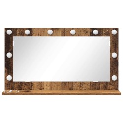 Miroir de Maquillage Bois ancien Bois, Verre 80 x 45 x 18 cm 
