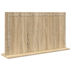Miroir de vanité Chêne Sonoma Bois d'ingénierie, Verre 