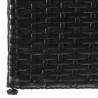 Boîte de rangement de jardin noir 150x100x100 cm résine tressée 