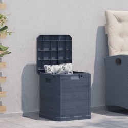 Boîte de rangement de jardin 90 L Anthracite 