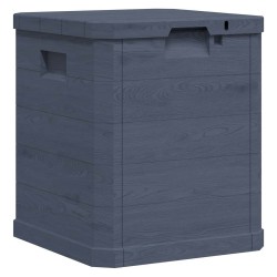 Boîte de rangement de jardin 90 L Anthracite 