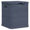 Boîte de rangement de jardin 90 L Anthracite 