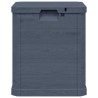 Boîte de rangement de jardin 90 L Anthracite 