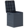 Boîte de rangement de jardin 90 L Anthracite 