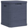 Boîte de rangement de jardin 90 L Anthracite 