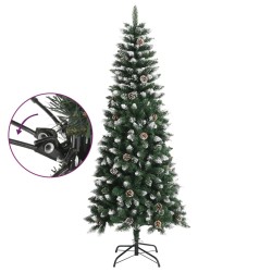 Sapin de Noël artificiel avec support Vert 180 cm PVC 