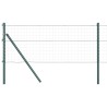 Poteaux de clôture 13 pcs Vert Ø32mm 160 cm Métal 