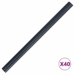 Écrans de jardin 2 pcs en PVC 35x0,19 m, gris foncé. 