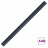 Écrans de jardin 2 pcs en PVC 35x0,19 m, gris foncé. 