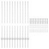 Poteaux de clôture 22 pcs U-Channel 100 cm en acier galvanisé. 