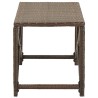 Banc de jardin 80 cm Résine tressée Marron 