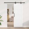 Porte coulissante avec quincaillerie Blanc 78x211 cm Bois massif de pin 