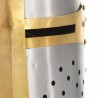 Casque de chevalier croisé antique pour GN Argenté Acier 