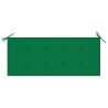 Banc Batavia avec coussin vert 120 cm Bois de teck massif 