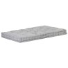 Coussin de plancher de palette Coton 120x80x10 cm Gris 