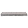 Coussin de plancher de palette Coton 120x80x10 cm Gris 