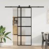 Porte coulissante kit de quincaillerie trempé verre aluminium 