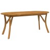 Table de jardin 200x90x75 cm Bois d'acacia solide 