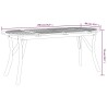 Table de jardin 200x90x75 cm Bois d'acacia solide 