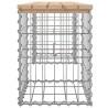 Banc de jardin design de gabion 103x31x42 cm bois massif de pin 