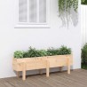 Lit surélevé de jardin 121x30x38 cm bois de pin massif 