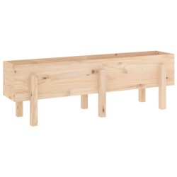 Lit surélevé de jardin 121x30x38 cm bois de pin massif 