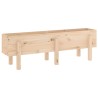 Lit surélevé de jardin 121x30x38 cm bois de pin massif 