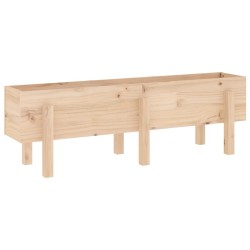 Lit surélevé de jardin 121x30x38 cm bois de pin massif 