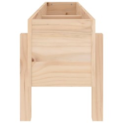 Lit surélevé de jardin 121x30x38 cm bois de pin massif 