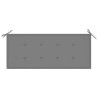 Banc Batavia avec coussin gris 120 cm Bois de teck massif 
