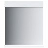 Miroir de salle de bain avec étagère BERG blanc bois massif 