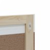Miroir de salle de bain avec étagère BERG blanc bois massif 