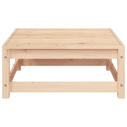 Repose-pied de jardin 70x70x30 cm bois de pin solide 