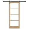 Porte coulissante avec kit de quincaillerie 83x211 cm Bois massif Pin 