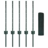 Set de clôture en fil de poulet Set de 2 Vert Acier galvanisé 