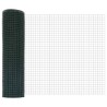 Set de clôture en fil de poulet Set de 2 Vert Acier galvanisé 