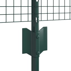 Set de clôture en fil de poulet Set de 2 Vert Acier galvanisé 