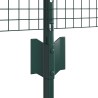 Set de clôture en fil de poulet Set de 2 Vert Acier galvanisé 