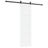 Porte coulissante avec matériel blanc 61x198,5 cm en pin massif 