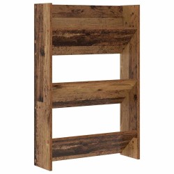 Cabinets à chaussures muraux 2 pcs Vieux bois 60 x 18 x 60 cm 