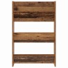 Cabinets à chaussures muraux 2 pcs Vieux bois 60 x 18 x 60 cm 