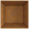 Foyer Carré 60x60x30 cm en Acier Résistant aux Intempéries 