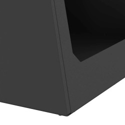 Brasero Pyramide Noir 50x50x51 cm Acier 