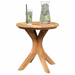 Table de Jardin Ø40x41 cm Bois Massif Teck 