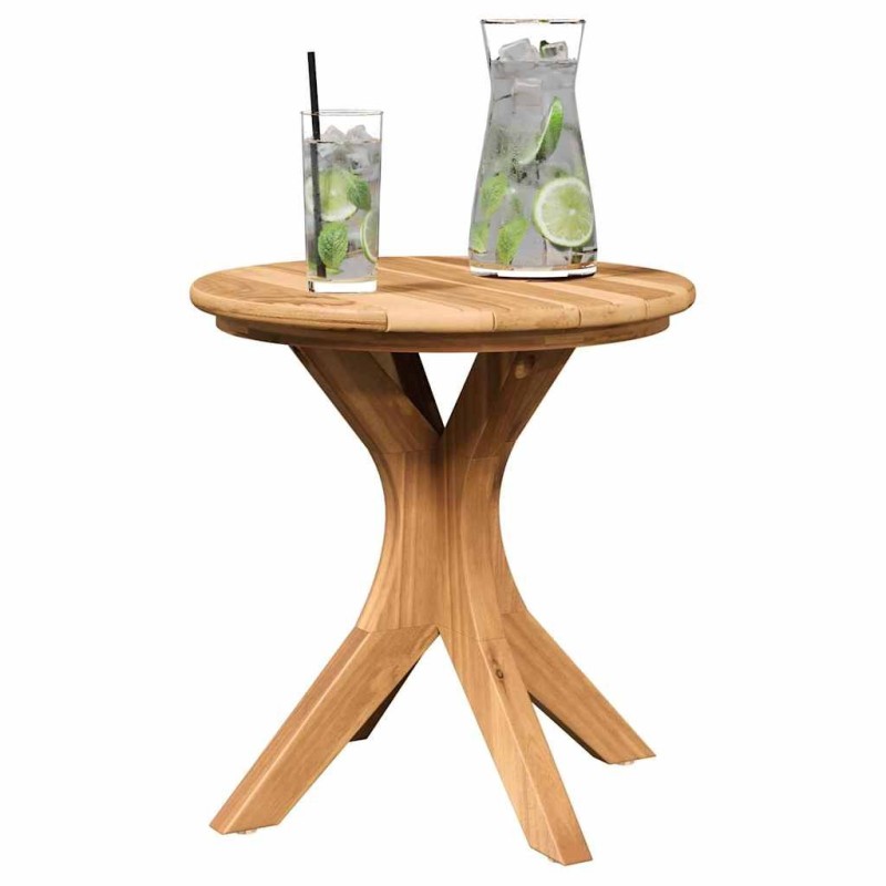 Table de Jardin Ø40x41 cm Bois Massif Teck 