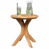 Table de Jardin Ø40x41 cm Bois Massif Teck 