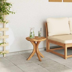 Table de Jardin Ø40x41 cm Bois Massif Teck 