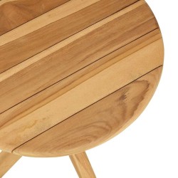Table de Jardin Ø40x41 cm Bois Massif Teck 