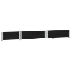 Collier de palette noir 150x50 cm bois de pin solide 